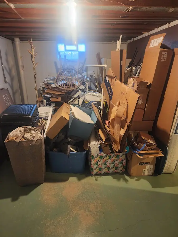 Roll-off dumpster container at job site for Roll Off Dumpster Rental in Paulding